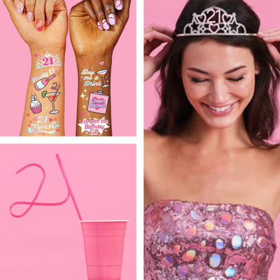 Legal AF Pack - straw, tiara + tattoos