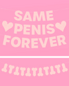 Same Penis 4ever Pack - 2 pink glitter banners