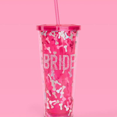 Bride Fetti Cup - bedazzled tumbler