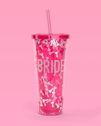 Bride Fetti Cup - bedazzled tumbler