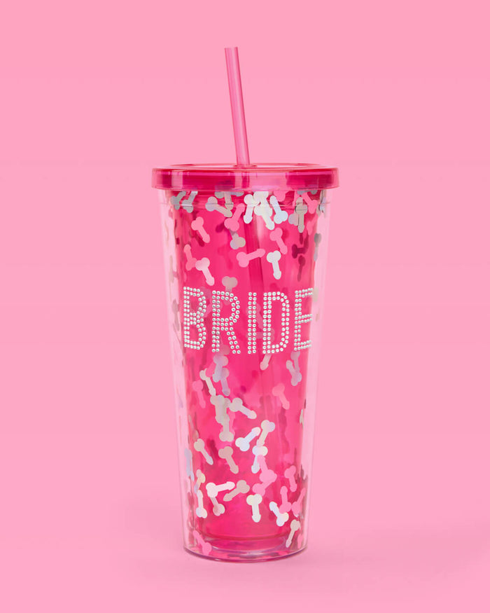 Bride Fetti Cup - bedazzled tumbler