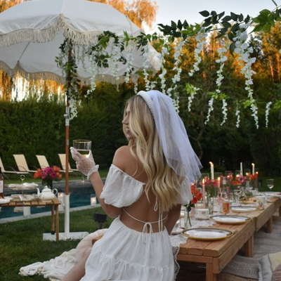 The Noncommittal - headband w/ removable veil