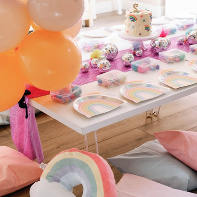 Rainbow Plates - 25 paper plates