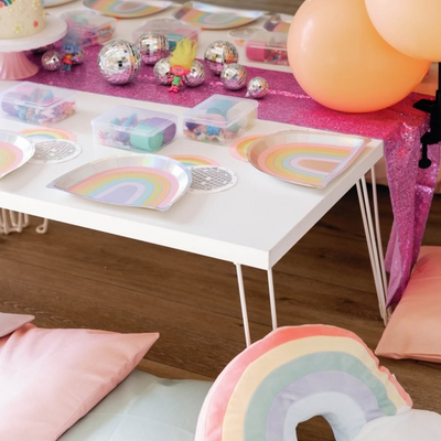 Rainbow Plates - 25 paper plates
