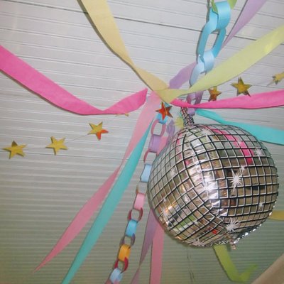 It's Disco, Baby! Balloons - 4 disco ball balloons