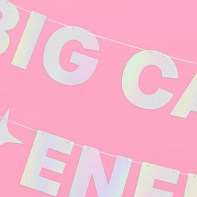 Big Cancer Energy Banner - iridescent foil banner