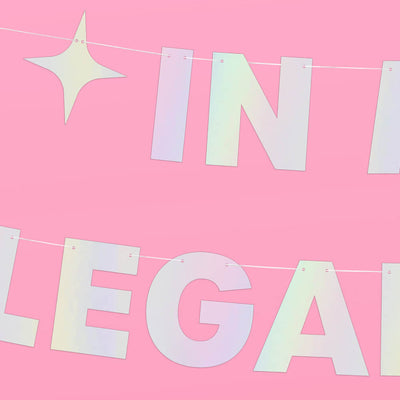 Legal Era Banner - iridescent foil banner