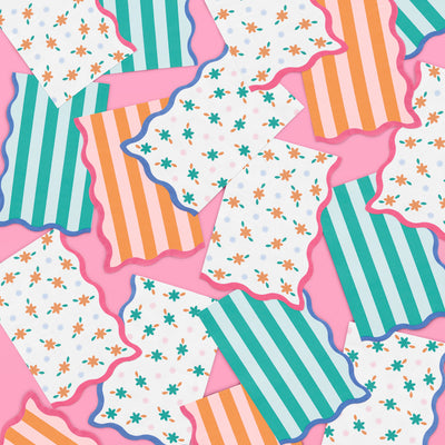 Italian Summer Duo - 32 plates + 24 napkins