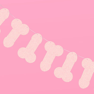 Same Penis 4ever Pack - 2 pink glitter banners