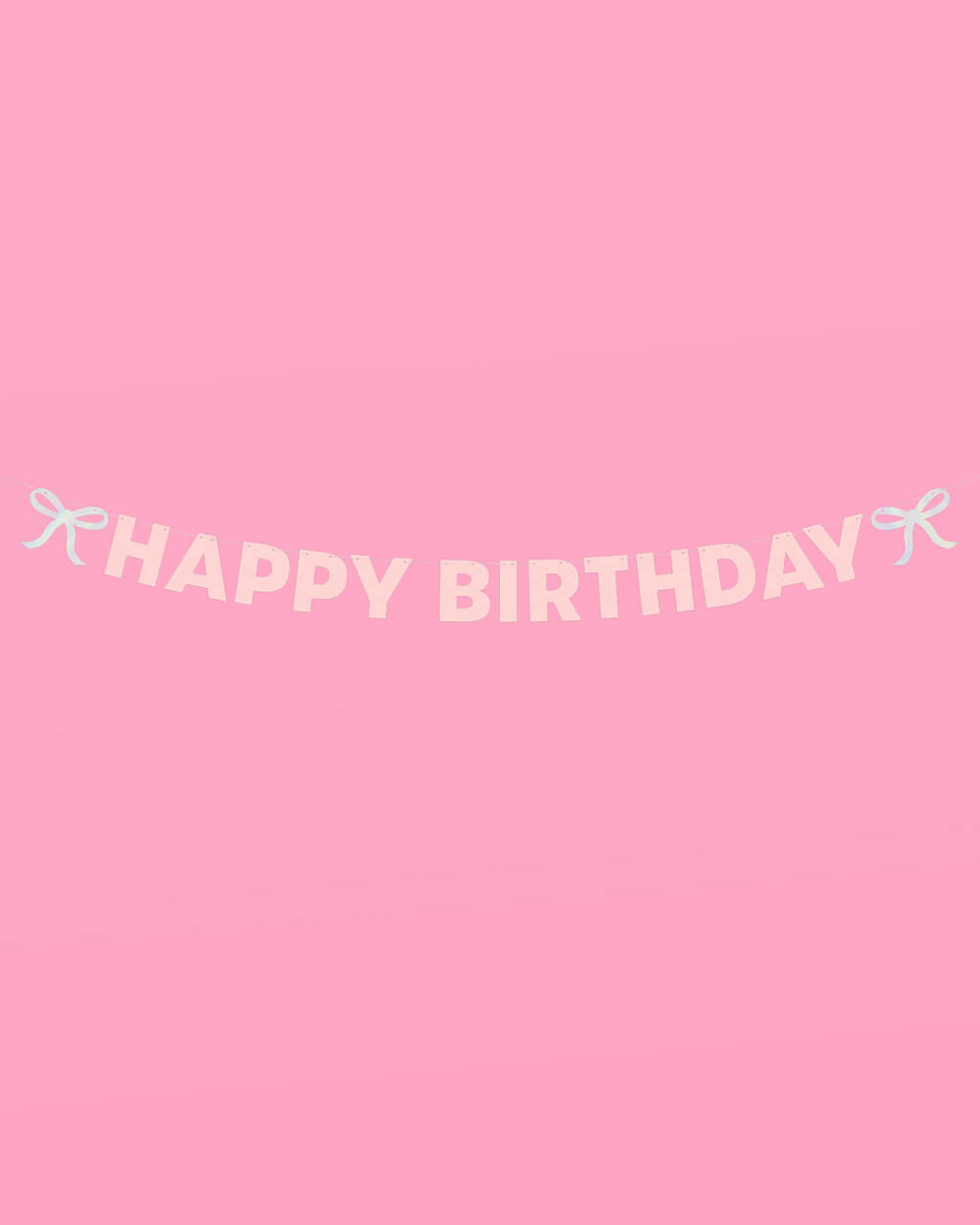 Birthday Bow Banner - foil + glitter banner