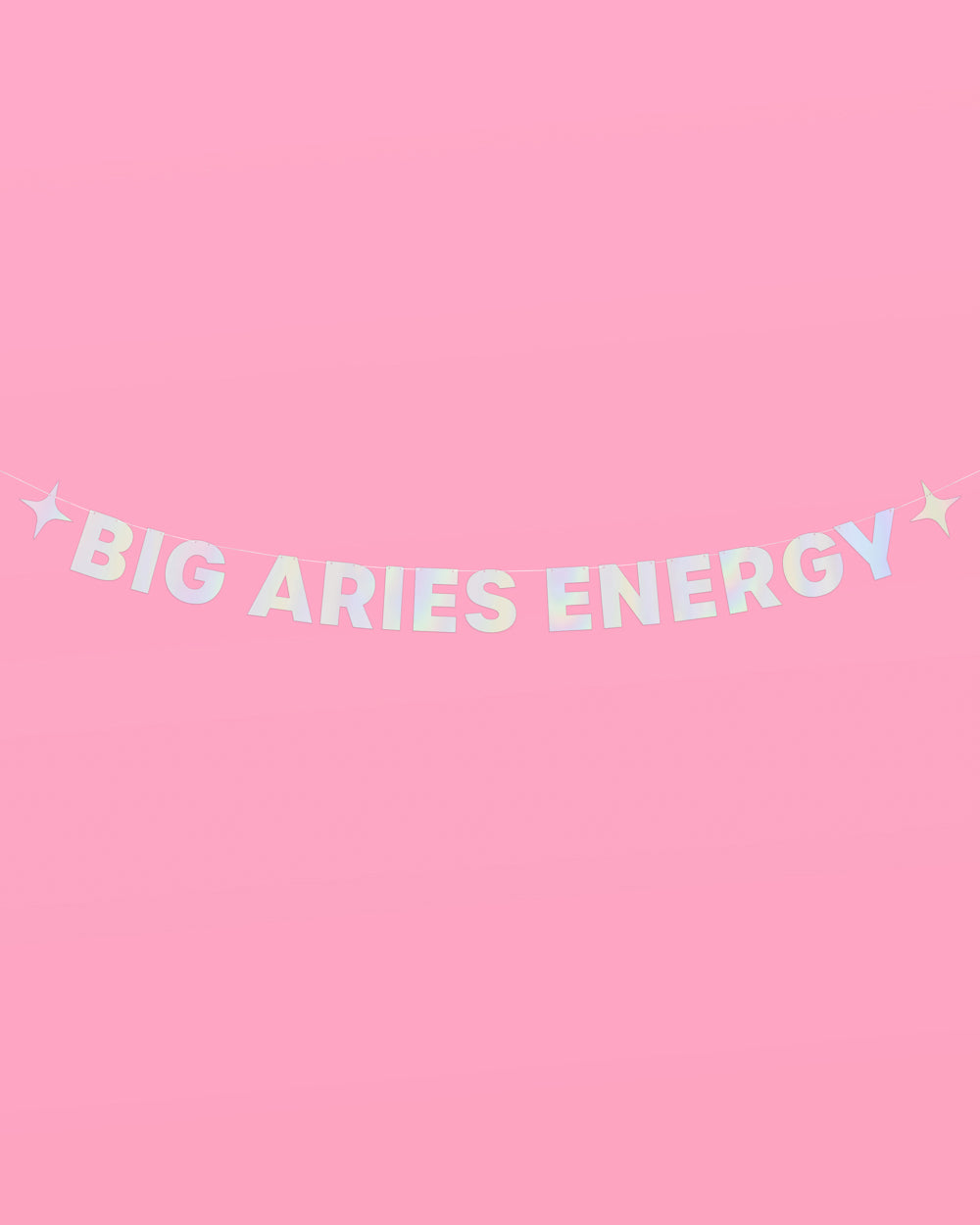 Big Aries Energy Banner - iridescent foil banner