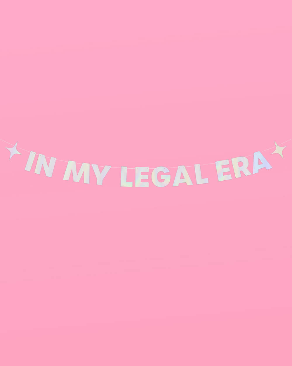 Legal Era Banner - iridescent foil banner