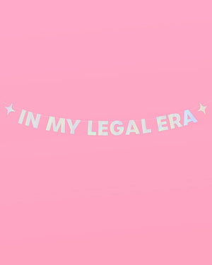 Legal Era Banner - iridescent foil banner