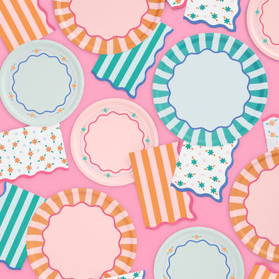 Italian Summer Duo - 32 plates + 24 napkins