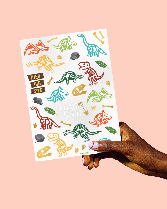 Dinosaur Tattoos - 36 temporary tattoos