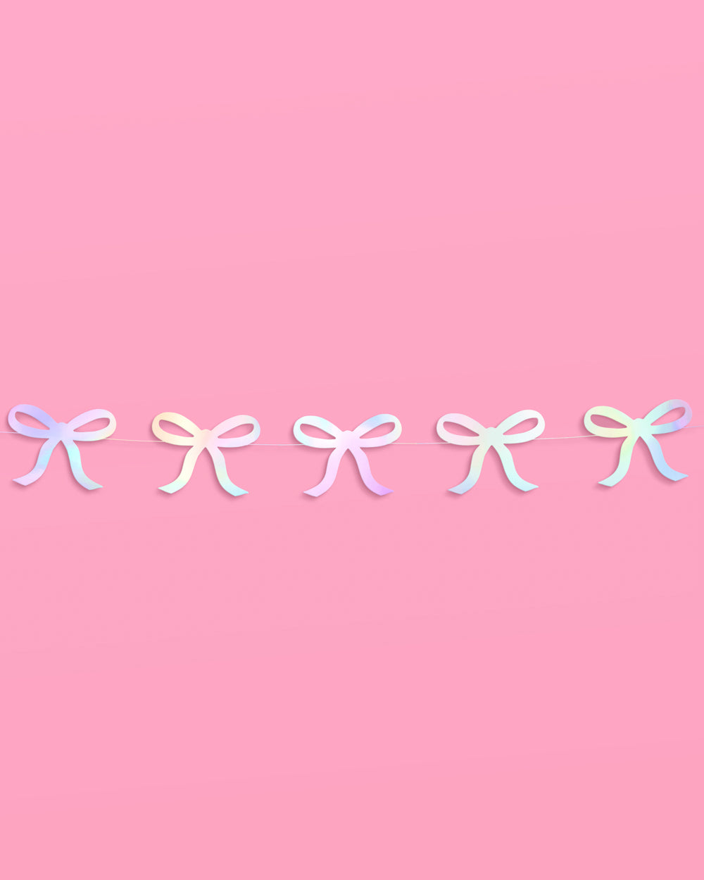 Tying the Knot Garland - iridescent foil backdrop