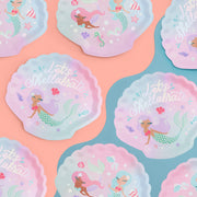 Mermazing Plates - 24 paper plates