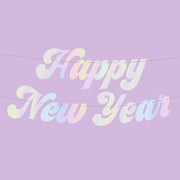 NYE 🪩 Banner - iridescent foil banner