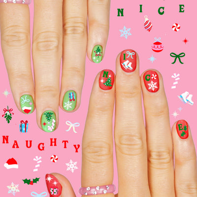 Santa Baby Nail Stickers - 744 adhesive nail stickers