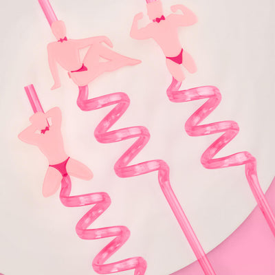 Strip Tease Straws - 12 reusable straws