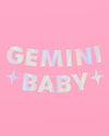 Gemini Baby Banner - iridescent foil banner