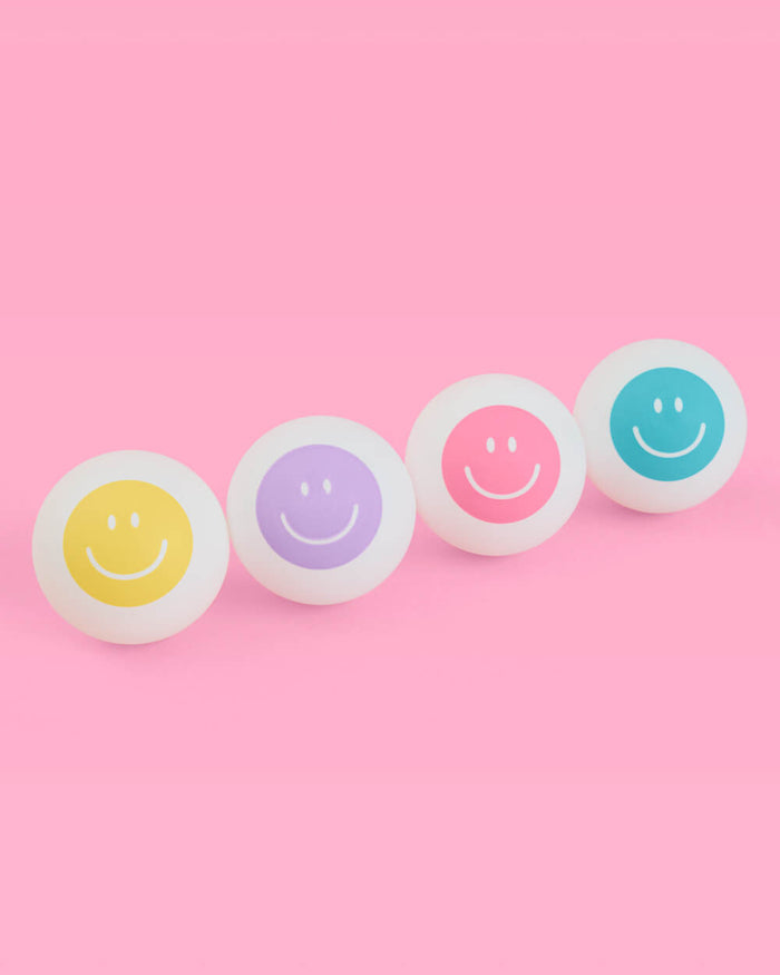 Smiley Pong Balls - really cute pong balls