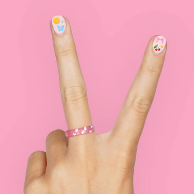 Cute Girl Nail Stickers - 604 adhesive nail stickers