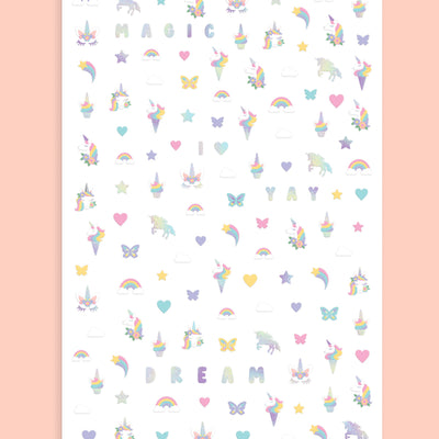Unicorn 🦄 Nail Stickers - 524 nail stickers