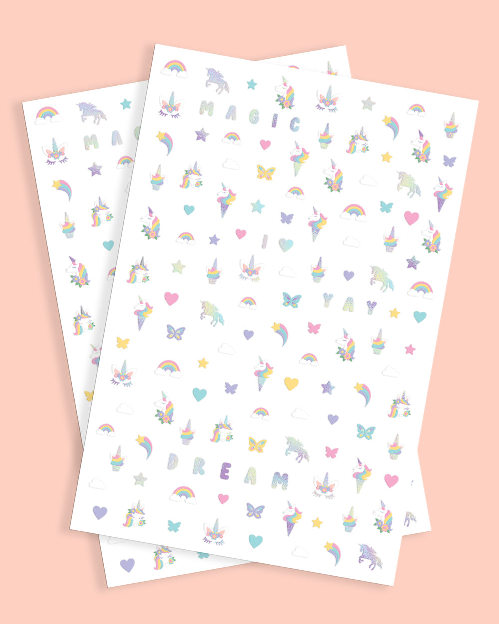 Unicorn 🦄 Nail Stickers - 524 nail stickers