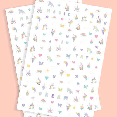 Unicorn 🦄 Nail Stickers - 524 nail stickers