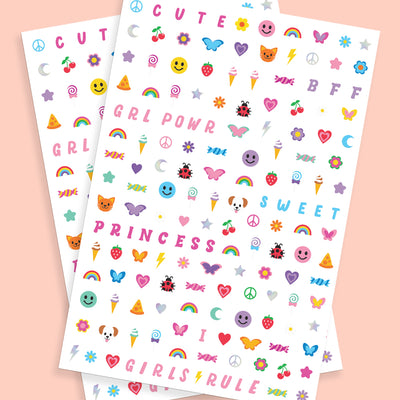 GRL PWR Nail Stickers - 816 nail stickers