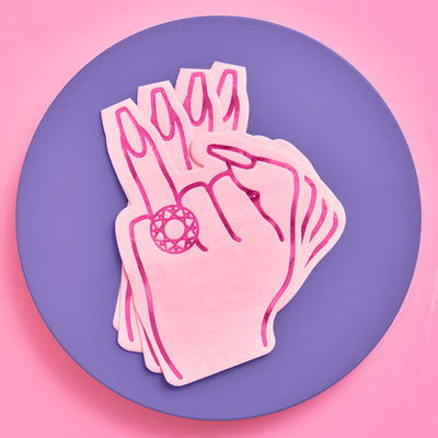 Bling Ring Napkins - 25 foil napkins