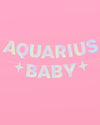 Aquarius Baby Banner - iridescent foil banner