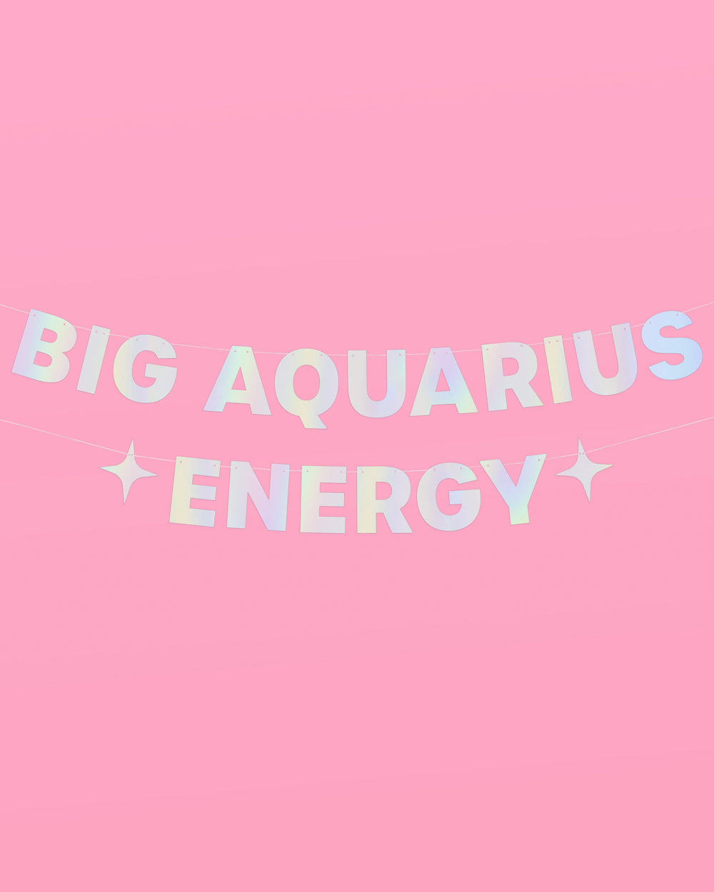 Big ♒️ Energy Banner - iridescent foil banner