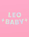 Leo Baby Banner - iridescent foil banner