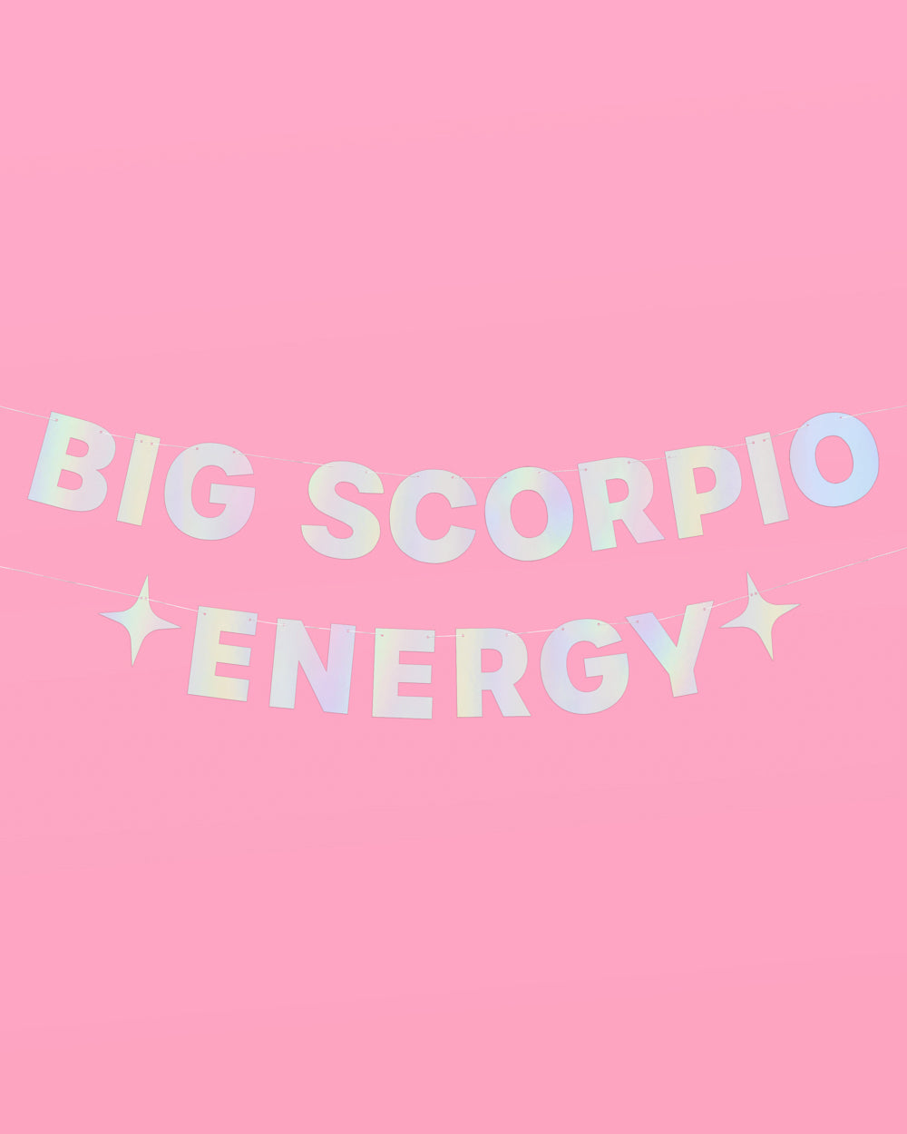 Big Scorpio Energy Banner - iridescent foil banner