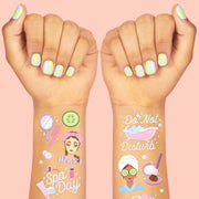 Spa Day Tats - 62 foil temporary tattoos