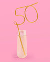 Half Way There Straw - XL gold 50 straw