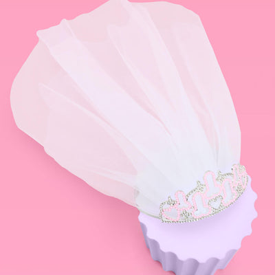The Penis Tiara + Veil - rhinestone tiara + veil