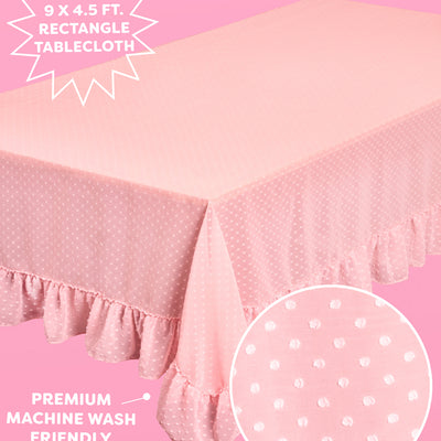 Tea Party Tablecloth - sheer polka dot tablecloth