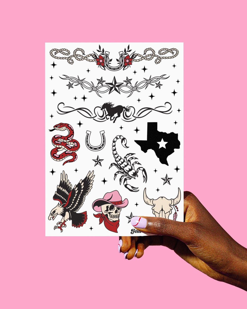Country Girl Tats - 38 temporary tattoos