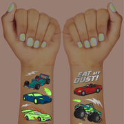 Vroom Vroom Glo Tats - 42 foil temporary tattoos
