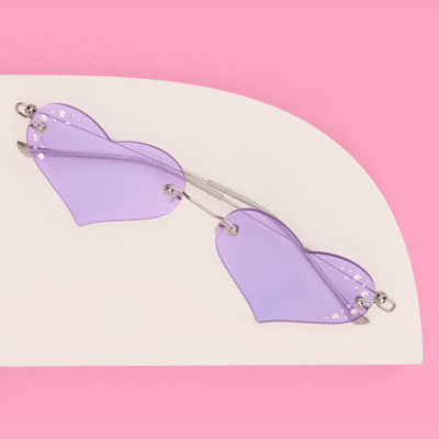 Good Idea Sunnies - rhinestone heart sunglasses