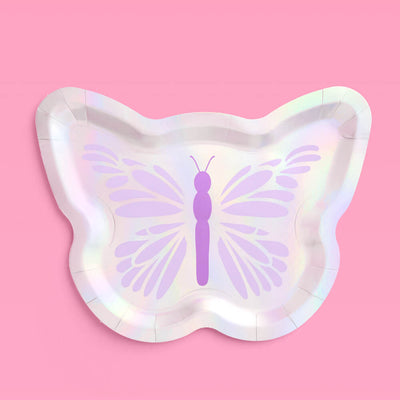 Butterfly Plates - 25 foil paper plates