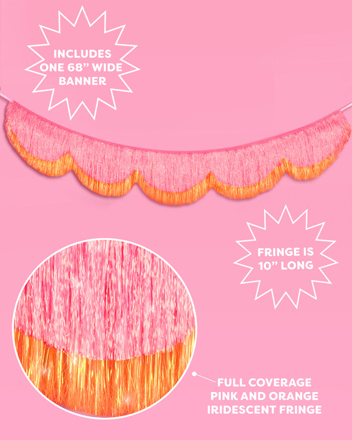 Sunset Scallop Fringe - scalloped banner