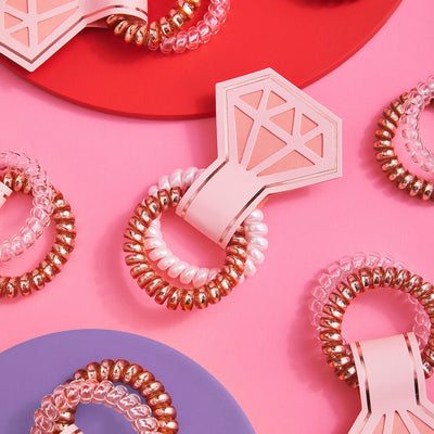 Tied Up Scrunchies - 8 coil scrunchie sets