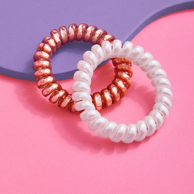 Tied Up Scrunchies - 8 coil scrunchie sets