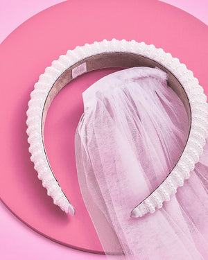 The Noncommittal - headband w/ removable veil