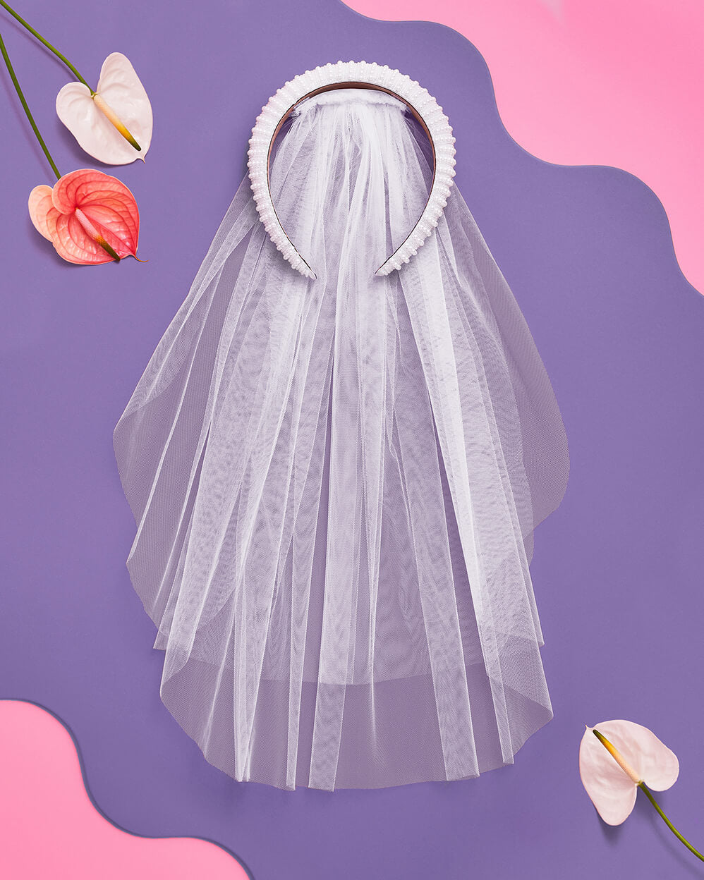 The Noncommittal - headband w/ removable veil