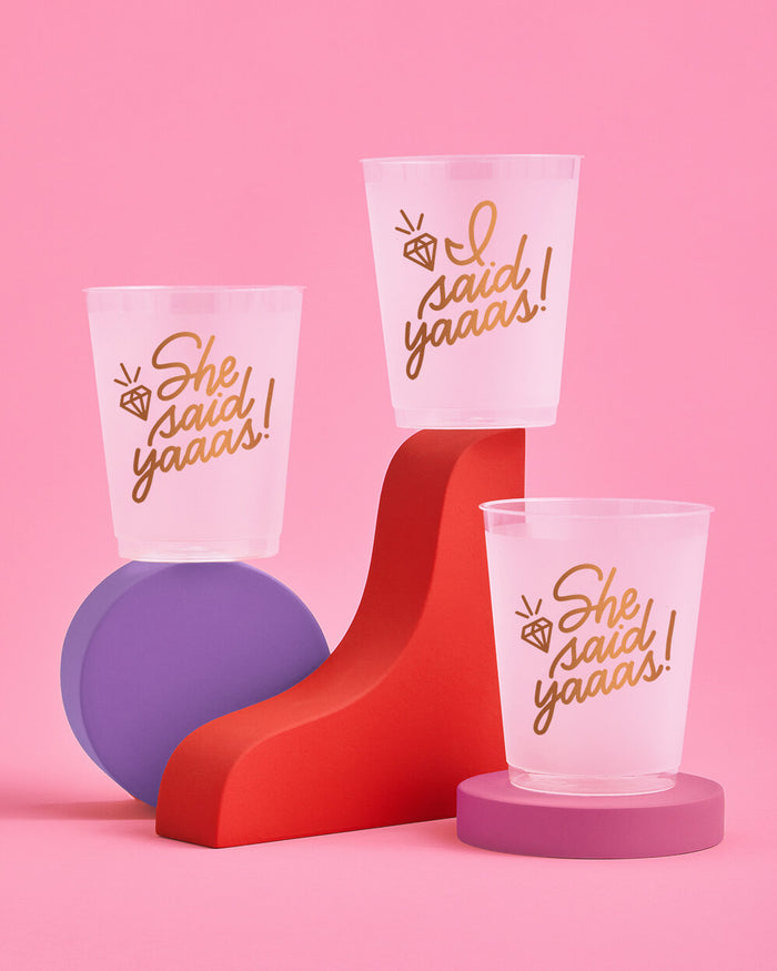 Yaaas Girl! Cups - 16 reusable frost flex cups